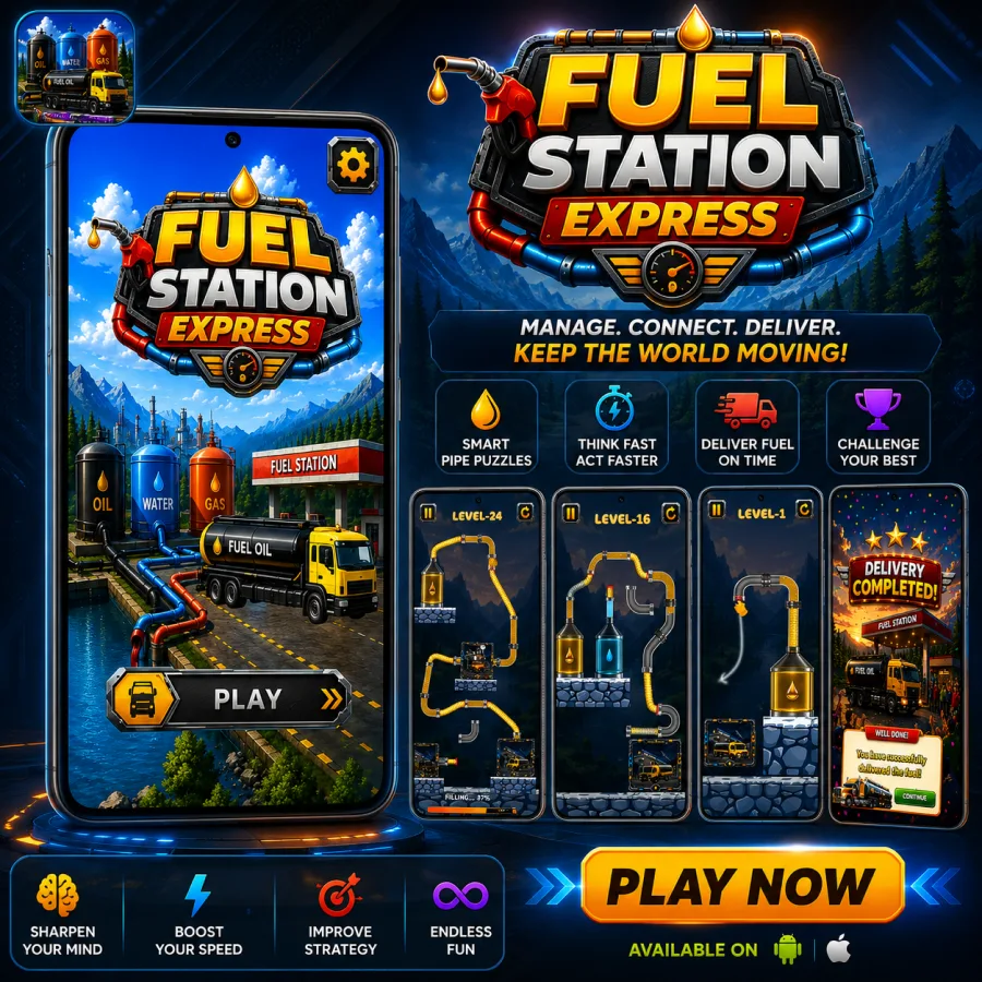 Fuel Station Express mobile game preview