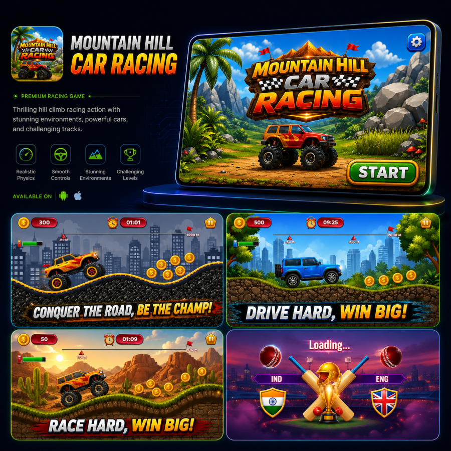 Mountain Hill Car Racing game