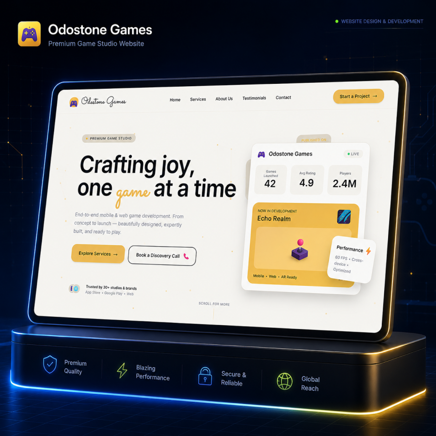 Odostone Games website