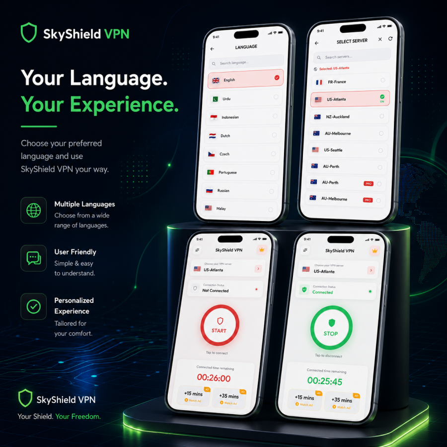 SkyShield VPN application